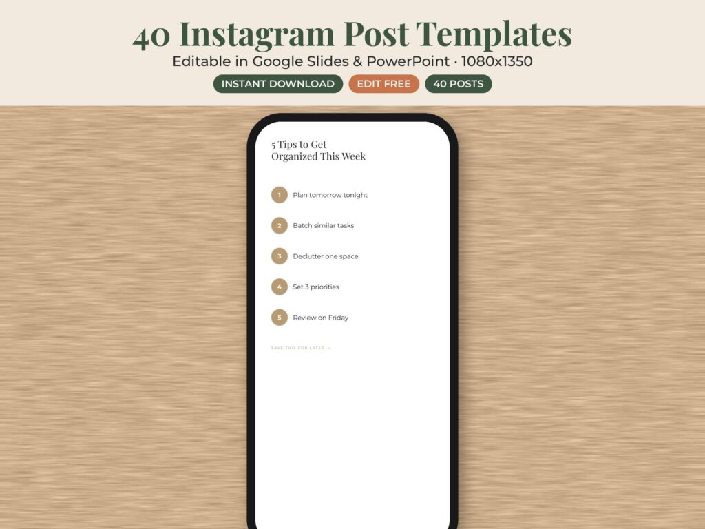 40 Instagram Post Templates