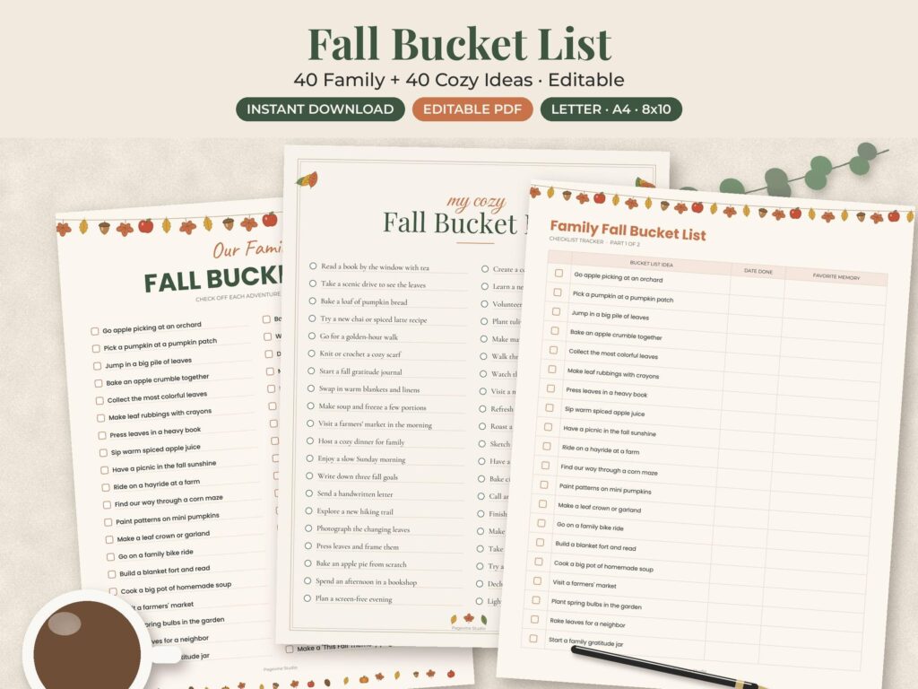 Fall Family Bucket List