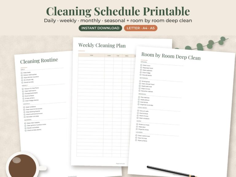 House Cleaning Schedule