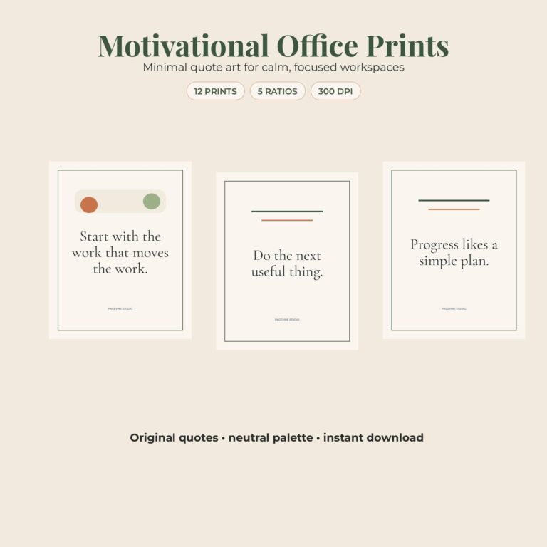 Motivational Office Quote Prints