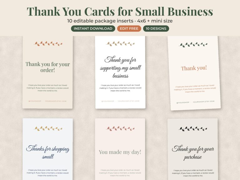 Small Business Thank You Cards