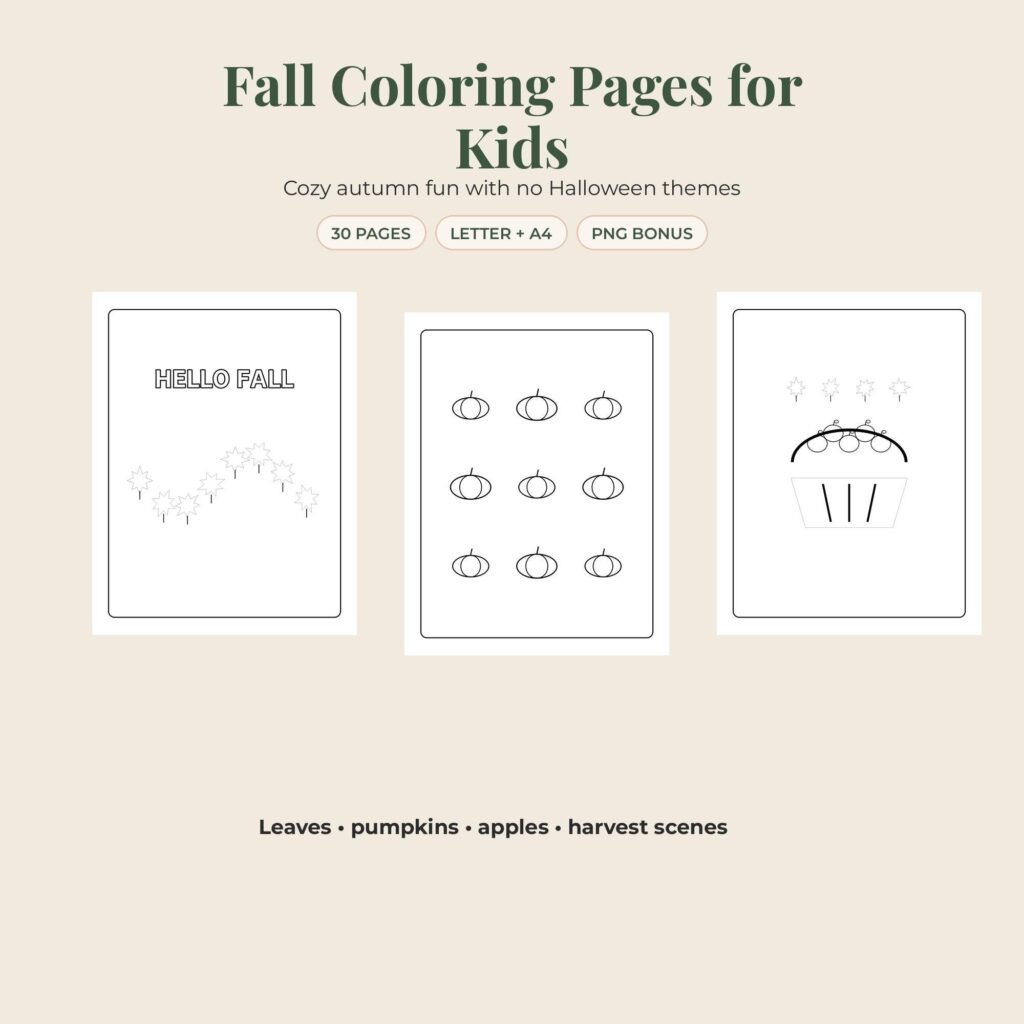 Thanksgiving Coloring Pages for Kids